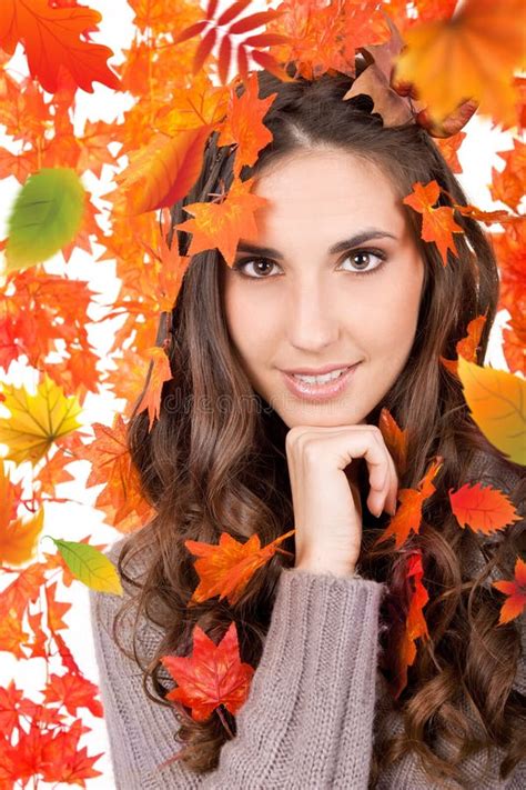 Beautiful Autumn Woman Stock Image Image Of Portrait