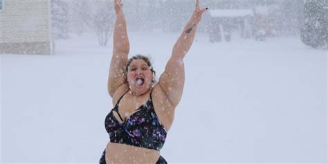 why one body positive blogger decided to hit the blizzard in her bikini self