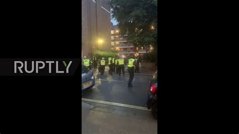 Uk Police Officers Attacked With Bottles And Bricks While Breaking Up Illegal London Rave Youtube