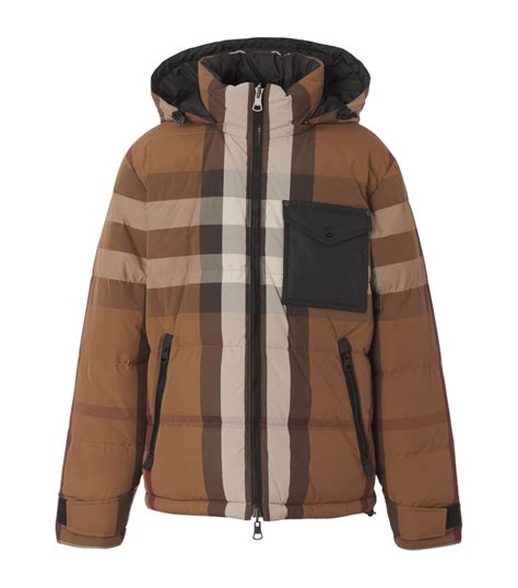 Burberry Brown Reversible Vintage Check Padded Jacket Harrods Uk