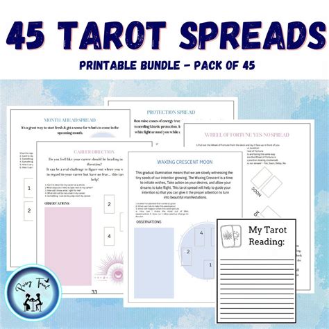 45 Tarot Spread Examples Cheat Sheet Tarot Spread Guide Tarot Cheat