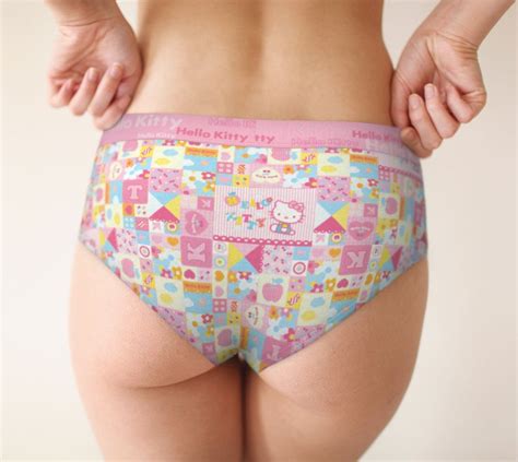Hello Kitty Pattern Cheeky Panties Girls Underwear Sexy Etsy