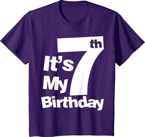 84th Birthday T Shirt 7th Birthday Shirt Its My 7 Birthday 7 Year Ol