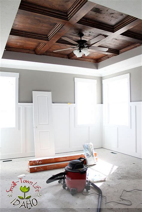As one of lowe's creative bloggers on the lowe's so i decided to fulfill my dream of having a wood plank ceiling. Remodelaholic | DIY Beadboard Ceiling To Replace a ...