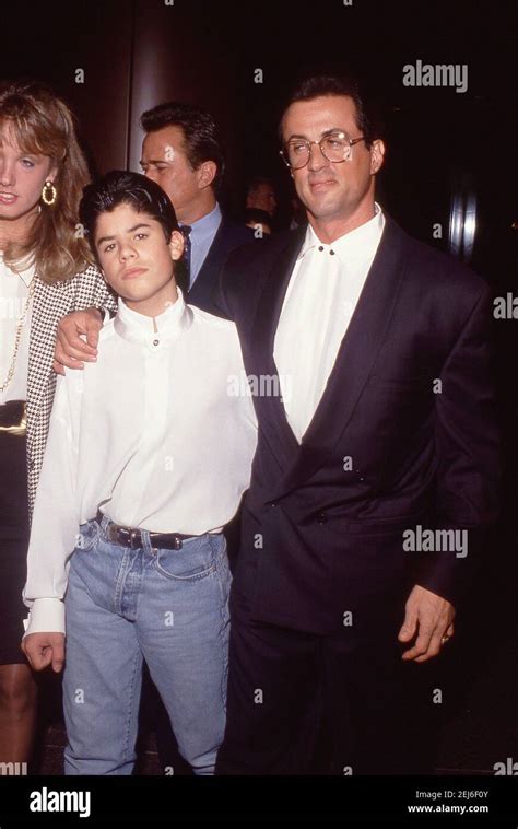 West Hollywood Ca November 13 Sage Stallone And Sylvester Stallone