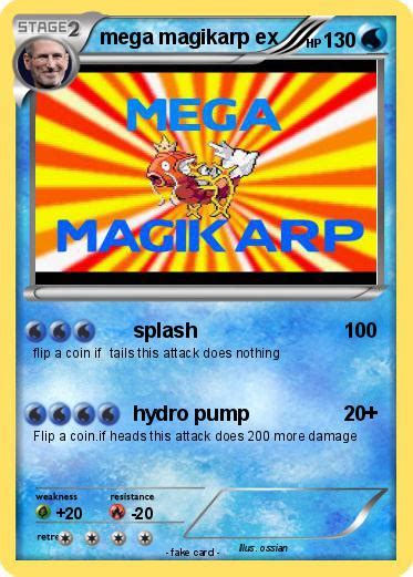Pokémon Mega Magikarp Ex 8 8 Splash My Pokemon Card