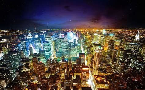 Hochhaus Bei Nacht Foto New York Nacht Wolkenkratzer Ansicht Von