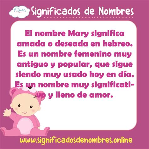 Significado De Mary 【 Apodos Origen Y MÁs