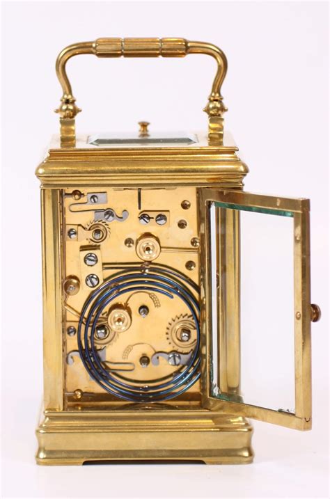 A French Brass Carriage Clock With Alarm Circa 1890 Gude And Meis