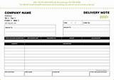Images of Online Delivery Note Template