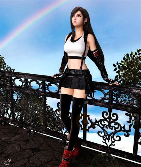 Tifa Under The Rainbow By Vera White On DeviantArt Final Fantasy