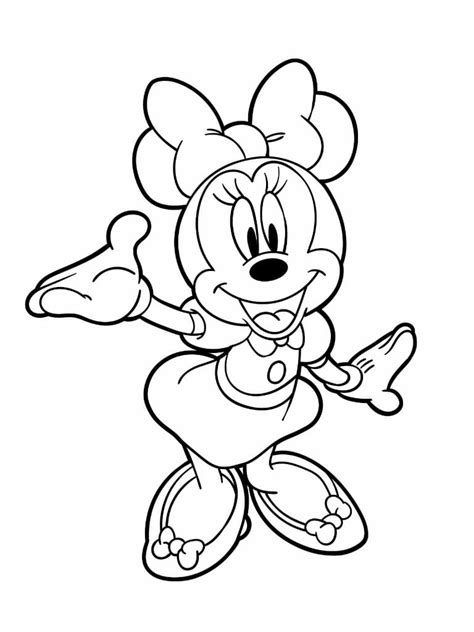 10 Coloriages De Minnie Mouse Gratuits à Imprimer Le Monde De Disney