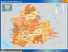 Mapas de la provincia de Sevilla | Tienda Mapas