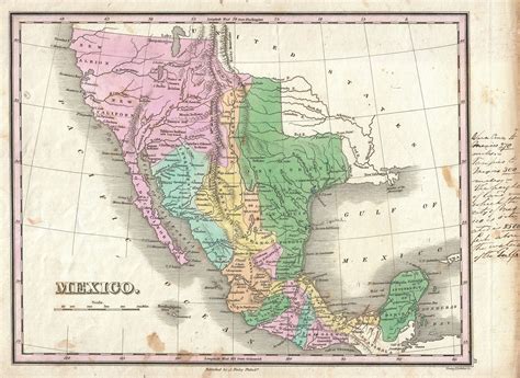 Mexico 1827 Vintage Wall Art Vintage Map Vintage Walls Old Maps