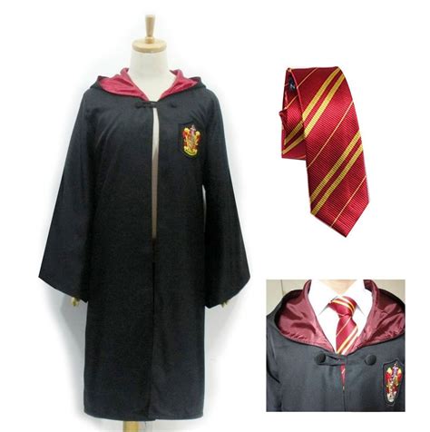 Buy Harry Potter Gryffindor Cloak Robe Cape With Tie For Adults Costume