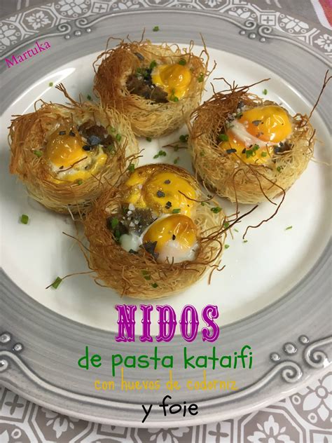 Las Recetas De Martuka Nidos De Pasta Kataifi Con Huevos De Codorniz Y