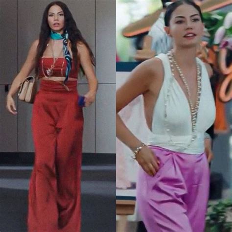 Looks de Demet Özdemir em Táticas do amor Entretetizei