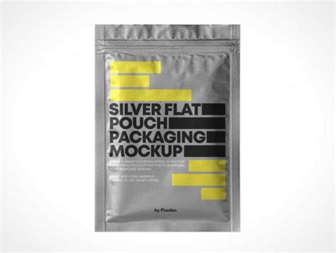 Vacuum Sealed Foil Pouch Snack Packaging Psd Mockup Psd Mockups