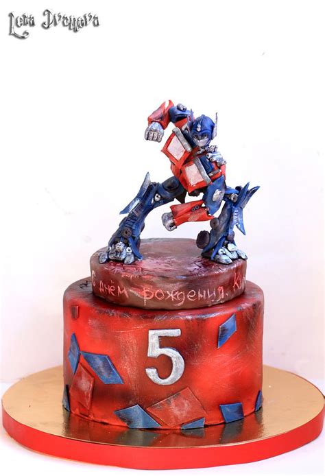 Cake Optimus Prime Decorated Cake By Lera Ivanova Cakesdecor