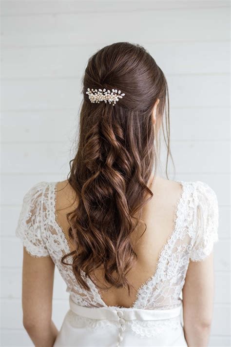 Alyssum Pearl Wedding Hair Comb Victoria Millesime