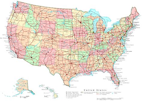 United States Printable Map