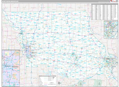 Missouri Northern Wall Map Premium Style By Marketmaps Mapsales