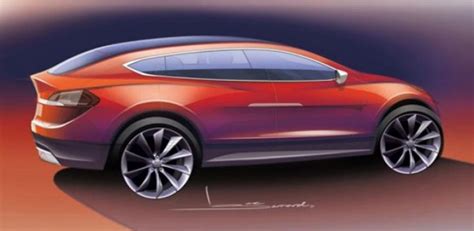 Tesla Model X Concept Car Body Design