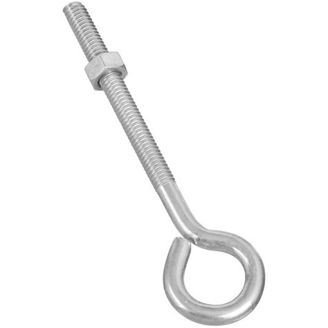 National Hardware 5 16 In X 5 In Zinc Plated Eye Bolt With Hex Nut