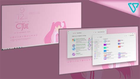 windows 10 light pink themes | make windows look minimalist | sweetness ...