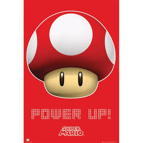 Trends Intl Super Mario Power Up Poster 24 Inch By 36 Inch Amazon