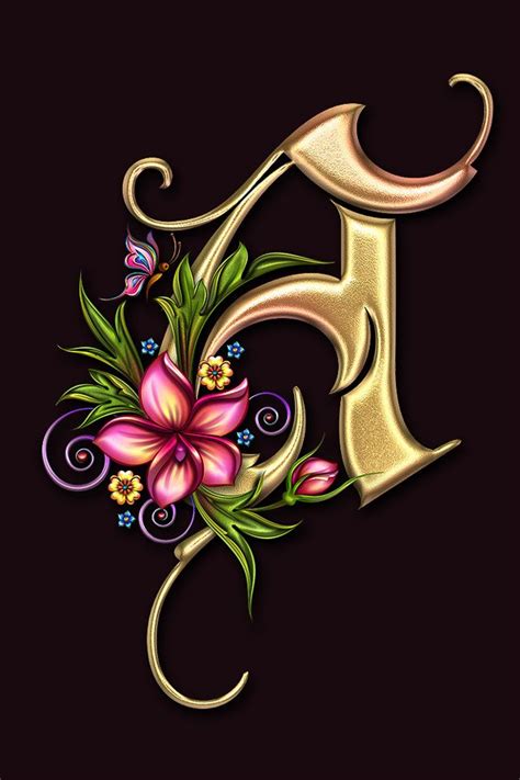Download for iPhone background My Creation-letter A from category