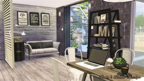 Ruby`s Home Design Container Coffee Shop • Sims 4 Downloads