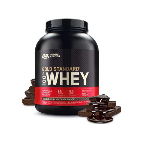 Optimum Nutrition Gold Standard Whey Double Rich Chocolate Lb Best By September