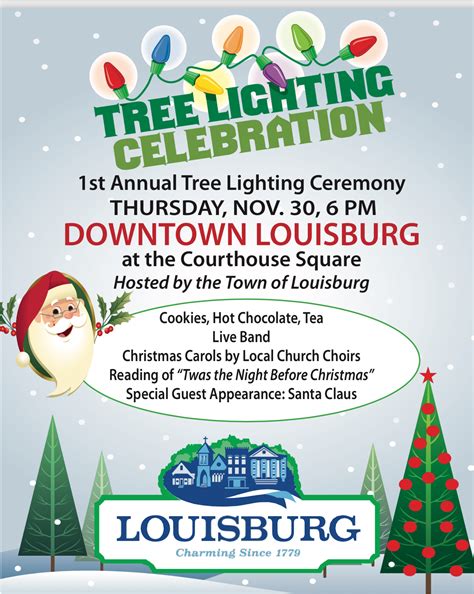 First Annual Tree Lighting Flyer Greater Franklin County Chamber Of