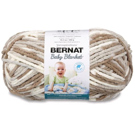 Bernat Baby Blanket Big Ball Yarn 300g105 Oz Little Sandcastles