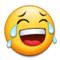 This emoji is laughing so much that it is crying tears of joy. 😂 Face with Tears of Joy Emoji