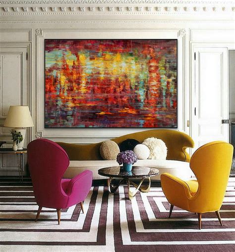 Extra Large Colorful Horizontal Modern Contemporary
