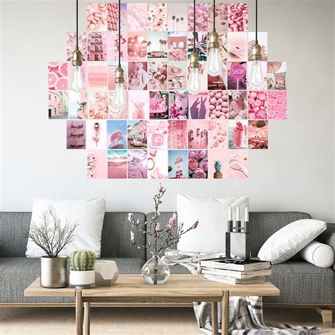 60pcs pink wall collage kit aesthetic pictures joencost 4x6 inch photo posters collections cute