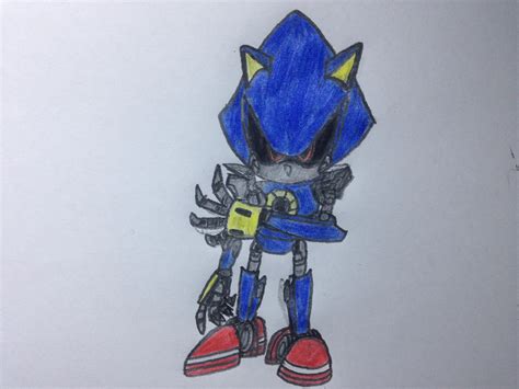 Here Is Another Drawing Of Metal Sonic Sonicthehedgehog