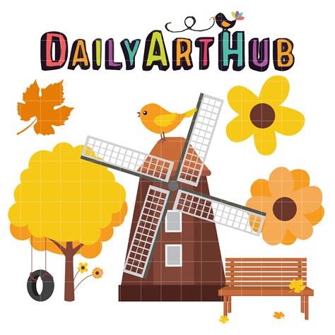 Autumn Barn Clip Art Set Daily Art Hub Free Clip Art