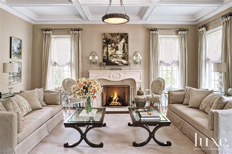 Contemporary Neutral Sitting Room Luxe Interiors Design