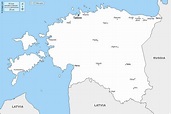 Estonia Mapa gratuito, mapa mudo gratuito, mapa en blanco gratuito ...