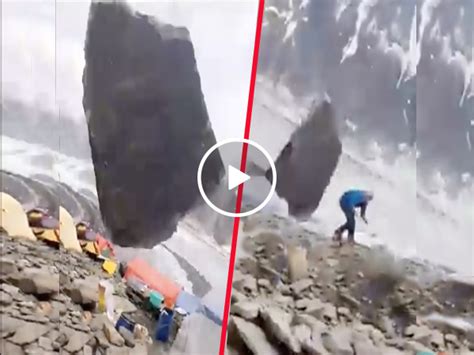 Huge Boulder Fall Rock Climb Almost Kills Guy Video Near Death 2020
