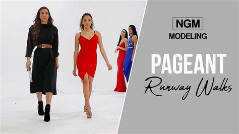 Runway Pageant Walk Demonstration With Ngm Models Youtube