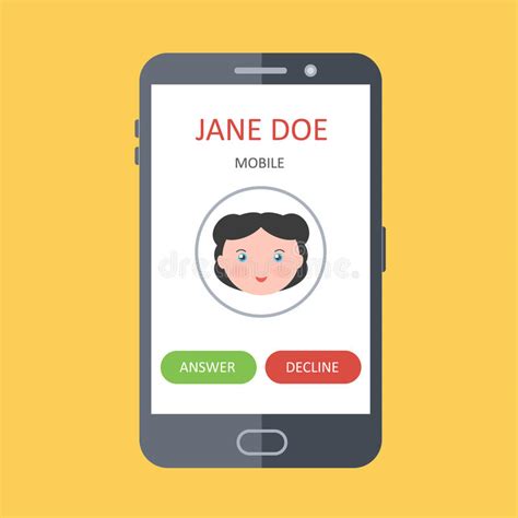 Incoming Phone Call Interface Stock Illustrations 2175 Incoming