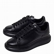 Alexander McQueen Black Leather Larry Low Top Sneakers Size 40 ...