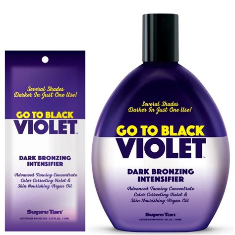 Supre Tan Go To Black Violet Dark Bronzing Intensifier Isunn Tanning Salon