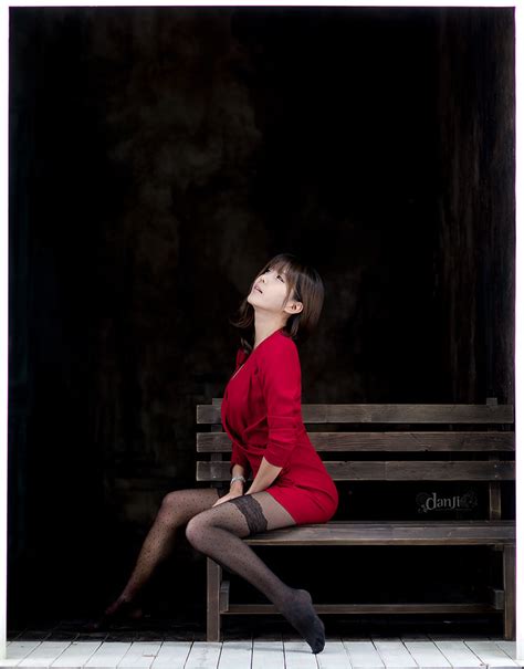 Korean Idols Heo Yun Mi In And Stunning Red Dress
