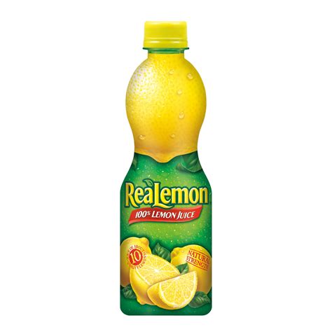 Realemon 100 Lemon Juice 15 Fl Oz Bottle 1 Count
