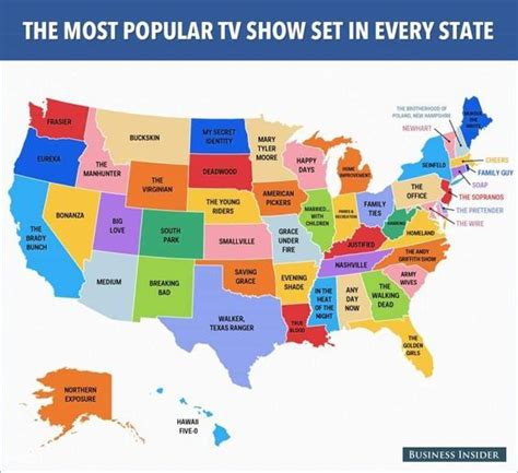 8 Shockingly Interesting Maps Of America Most Popular Tv Shows Us